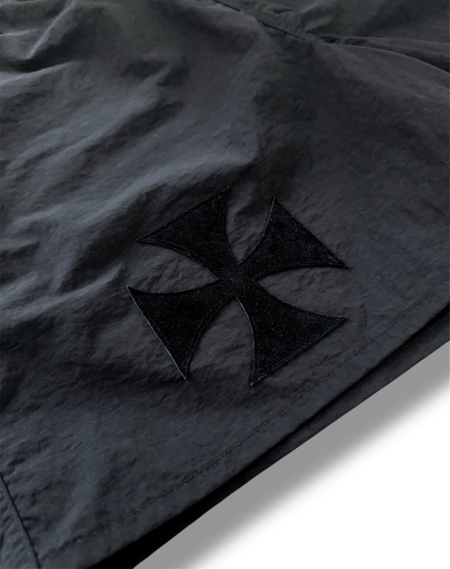Leather Cross Shorts